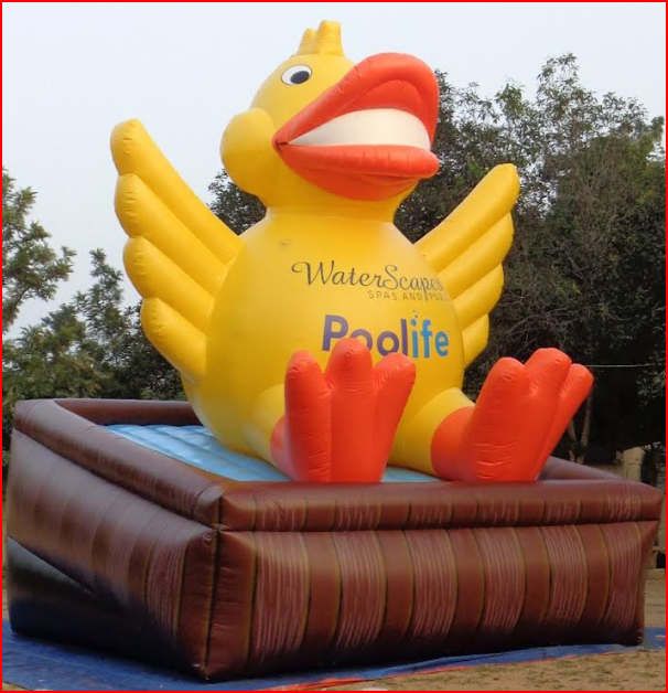 Custom Inflatable Duck for Spa and Pool Retail Store - Custom Inflatables Gallery Image