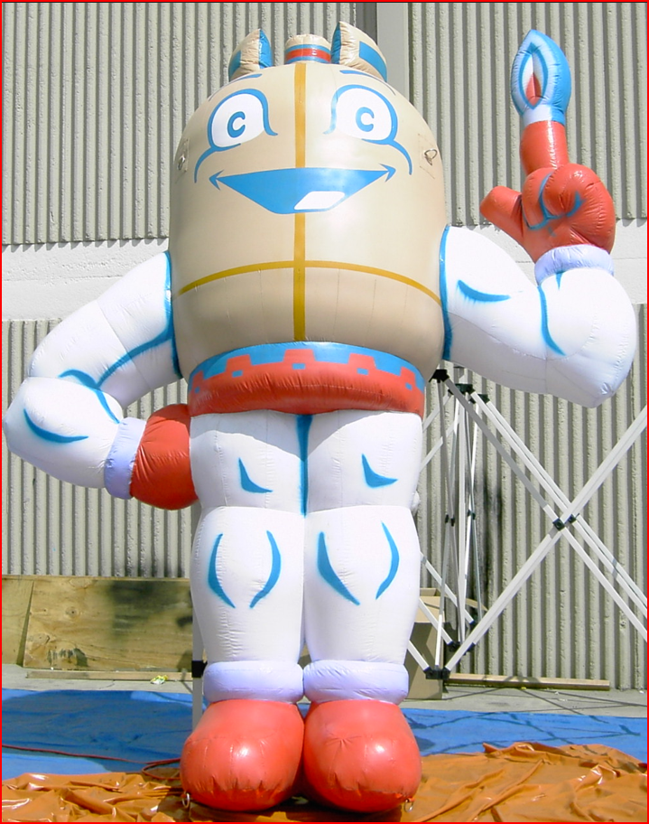 Custom Inflatable Mascot Character for Gas Company - Custom Inflatables Gallery Image