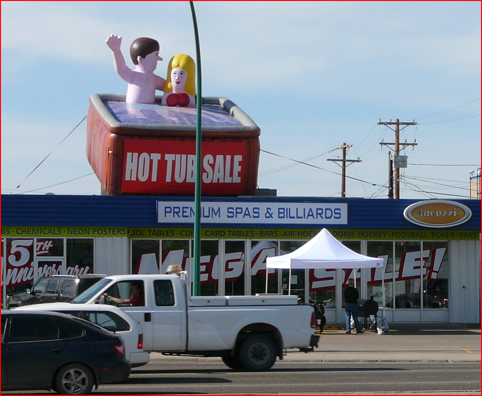 Rooftop Custom Inflatable Hot Tub Display for Spa Retailer - Custom Inflatables Gallery Image