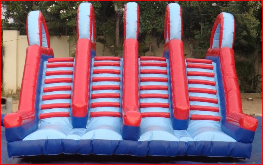 Custom Inflatable Multi-Lane Slide for School Events - Custom Inflatables Gallery Image