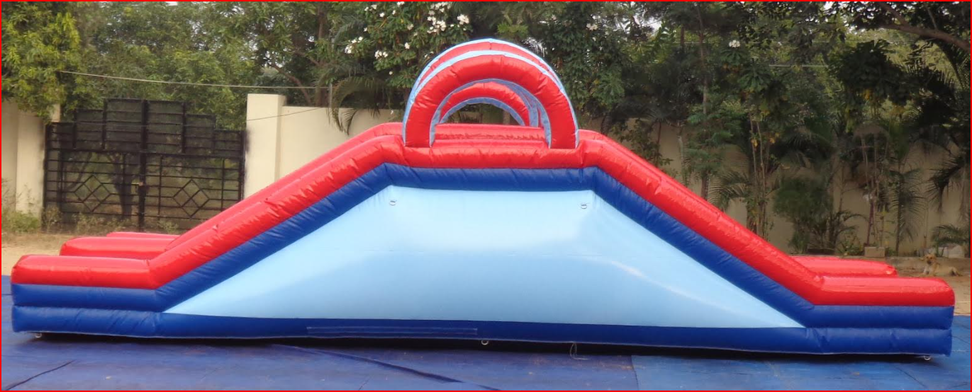 Custom Inflatable Slide with Tunnel for School Recreation - Custom Inflatables Gallery Image