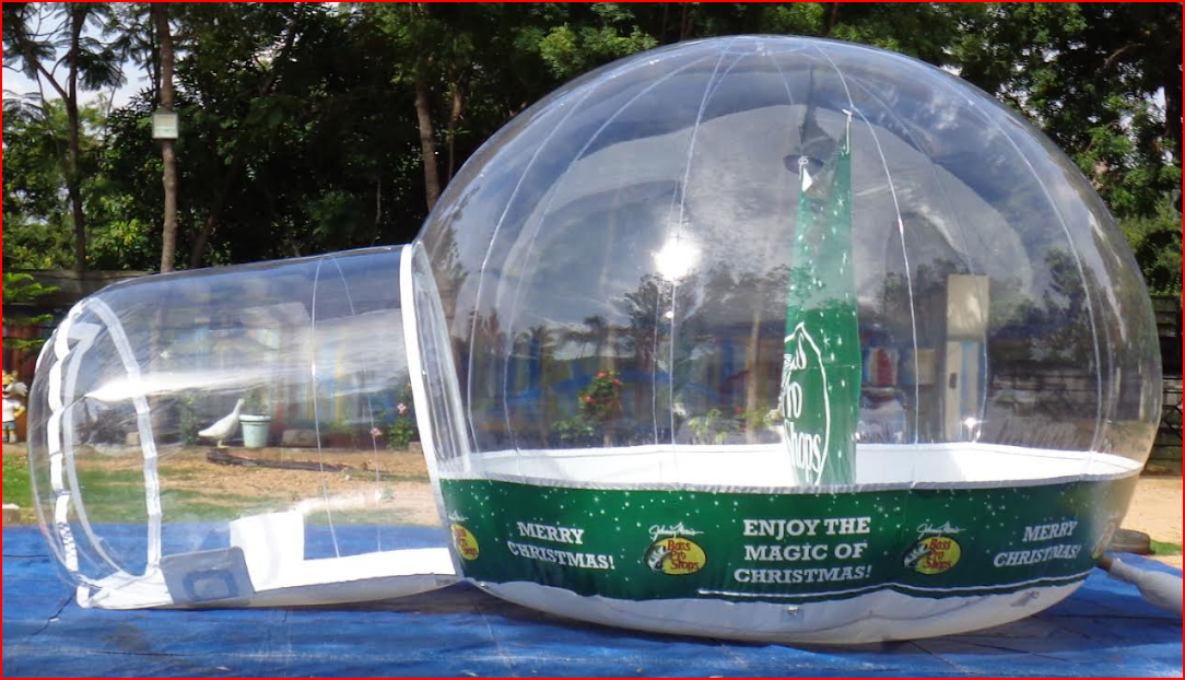 Custom Inflatable Walk-In Snow Globe for Sporting Goods Retailer - Custom Inflatables Gallery Image