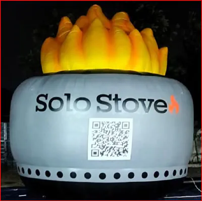 Custom Inflatable Fire Pit Product Replica for Super Bowl Event - Custom Inflatables Gallery Image