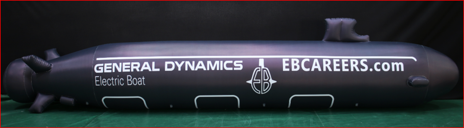 Custom Inflatable Submarine Display Replica - Custom Inflatables Gallery Image