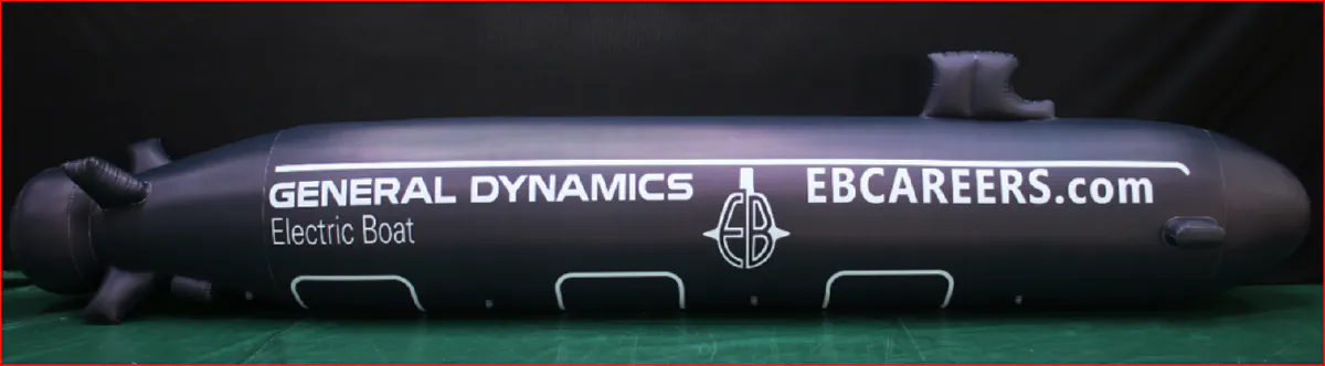 Custom Inflatable Submarine Display Replica - Custom Inflatables Gallery Image
