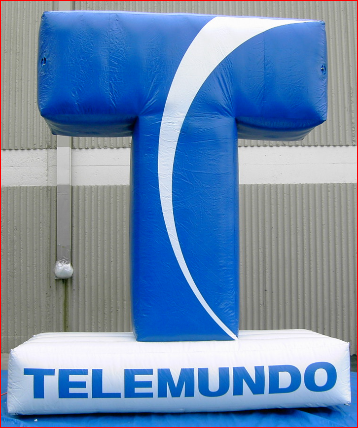 Custom Inflatable Telemundo TV Network Logo Display - Custom Inflatables Gallery Image