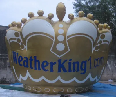 Golden White Custom Weather King Inflatable - Custom Inflatables Gallery Image