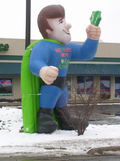 Green Blue Black Custom Inflatable - Custom Inflatables Gallery Image