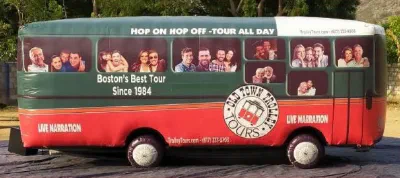 Green Red Custom Bostons Best Tour Inflatable - Custom Inflatables Gallery Image