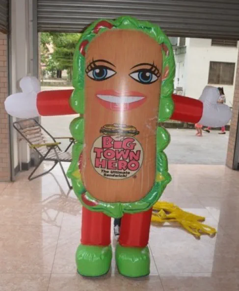 Green Red White Custom Bmg Town Hero Inflatable - Custom Inflatables Gallery Image