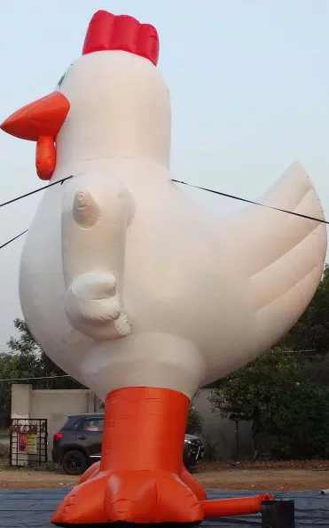 Red Orange White Custom Inflatable - Custom Inflatables Gallery Image