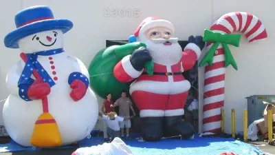 Red White Blue Custom Inflatable - Custom Inflatables Gallery Image
