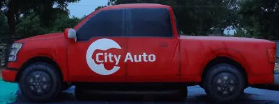 Red White Custom City Auto Inflatable - Custom Inflatables Gallery Image