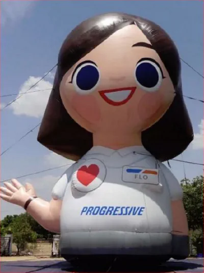 Red White Custom Progressive Inflatable - Custom Inflatables Gallery Image