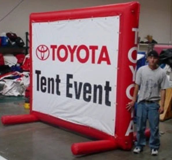 Red White Custom Toyota Tent Event Inflatable - Custom Inflatables Gallery Image