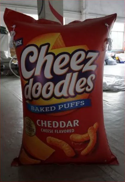 Red Yellow Custom Cheez Doodles Inflatable - Custom Inflatables Gallery Image