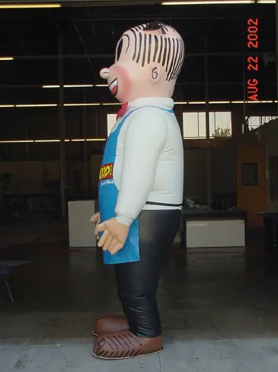 White Black Custom Dagwoods Inflatable - Custom Inflatables Gallery Image