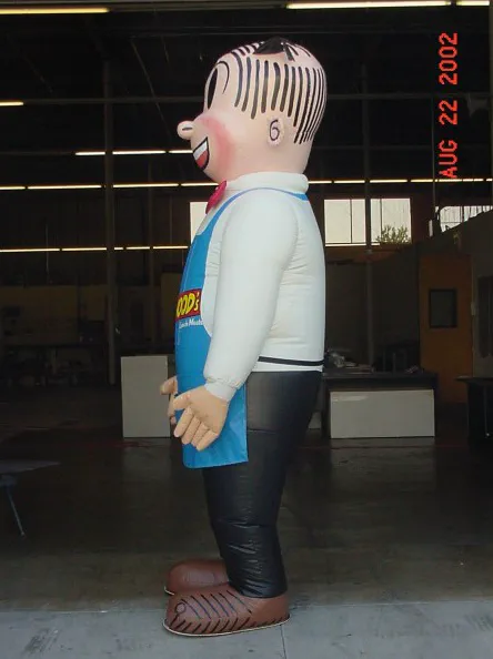 White Black Custom Dagwoods Inflatable - Custom Inflatables Gallery Image