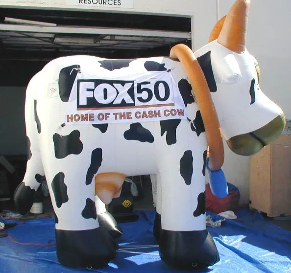 White Black Custom Fox50 Inflatables - Custom Inflatables Gallery Image