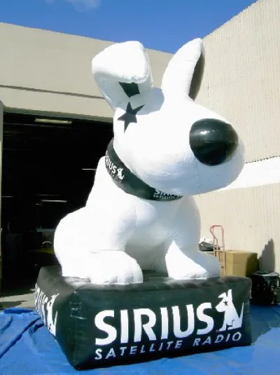 White Black Custom Sirius Inflatables - Custom Inflatables Gallery Image
