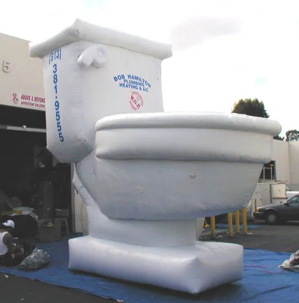 White Custom Bob Hamilton Inflatable - Custom Inflatables Gallery Image