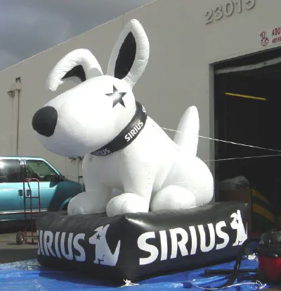 White Custom Sirius Inflatable - Custom Inflatables Gallery Image
