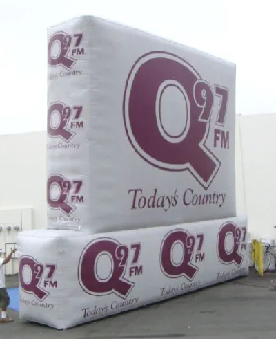 White Custom Todays Country Inflatable - Custom Inflatables Gallery Image
