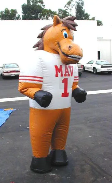 White Orange Custom Mav1 Inflatable - Custom Inflatables Gallery Image