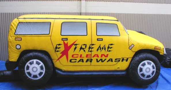 Yellow Custom Extreme Clean Carwash Inflatable - Custom Inflatables Gallery Image