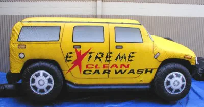 Yellow Custom Extreme Clean Carwash Inflatable - Custom Inflatables Gallery Image