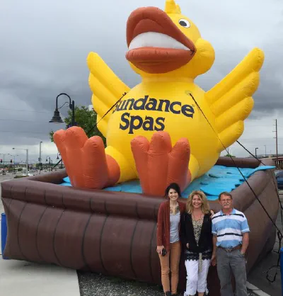 Yellow Orange Brown Custom Sundance Spas Inflatables - Custom Inflatables Gallery Image