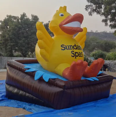 Yellow Orange White Custom Sundance Spas Inflatables - Custom Inflatables Gallery Image