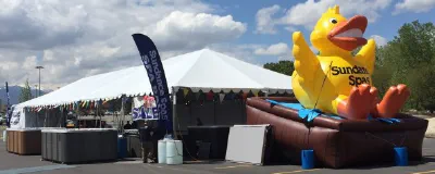 Yellow Red White Custom Inflatables - Custom Inflatables Gallery Image