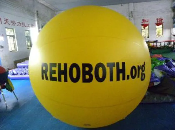 Black Yellow Helium Rehoboth Sphere - Helium Spheres Gallery Image