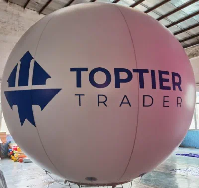 Faint Pink Blue Helium Toptire Trader Sphere - Helium Spheres Gallery Image
