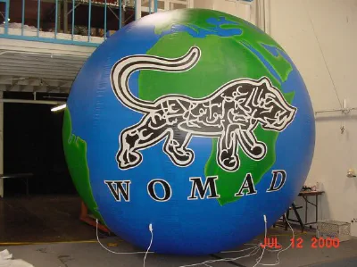 Green Blue Helium Woamd Sphere - Helium Spheres Gallery Image