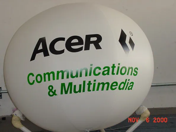 Green White Helium Acer Communication Multimedia Sphere - Helium Spheres Gallery Image
