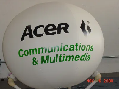 Green White Helium Acer Communication Multimedia Sphere - Helium Spheres Gallery Image