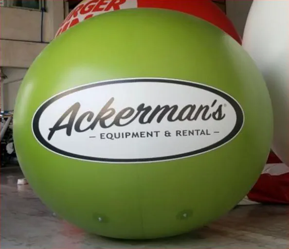 Green White Helium Ackermans Sphere - Helium Spheres Gallery Image
