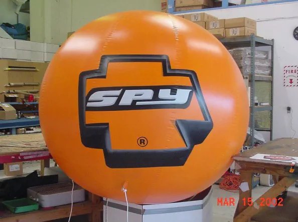 Orange Black Helium Spy Sphere - Helium Spheres Gallery Image