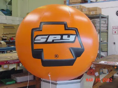 Orange Black Helium Spy Sphere - Helium Spheres Gallery Image
