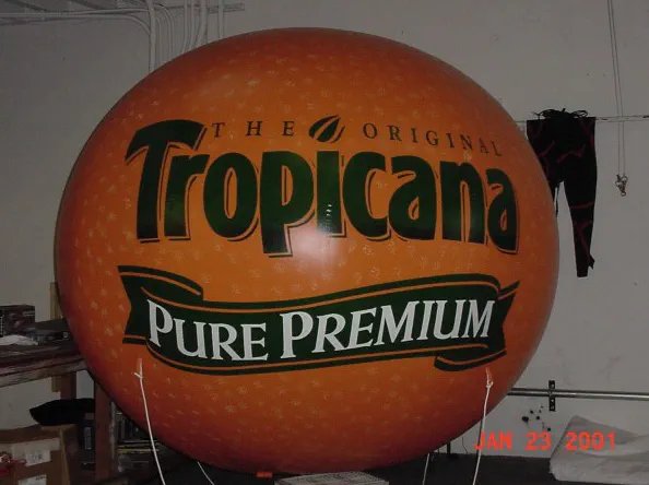Orange Helium Tropicana Pure Premium Sphere - Helium Spheres Gallery Image