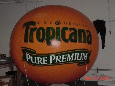 Orange Helium Tropicana Pure Premium Sphere - Helium Spheres Gallery Image