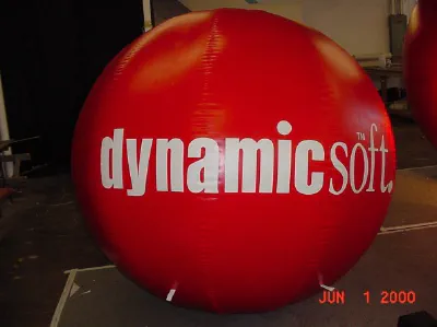 Red Helium Dynamic Soft Sphere - Helium Spheres Gallery Image