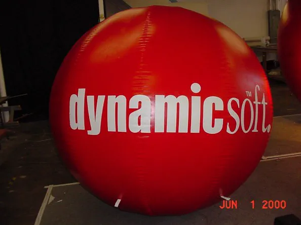 Red Helium Dynamic Soft Sphere - Helium Spheres Gallery Image