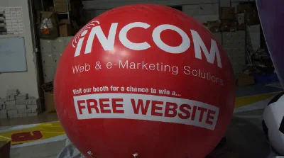 Red Helium Incom Sphere - Helium Spheres Gallery Image