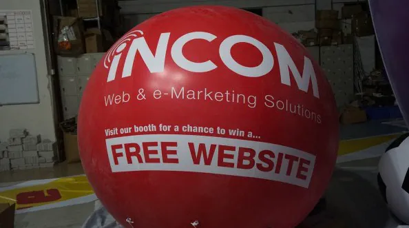 Red Helium Incom Sphere - Helium Spheres Gallery Image