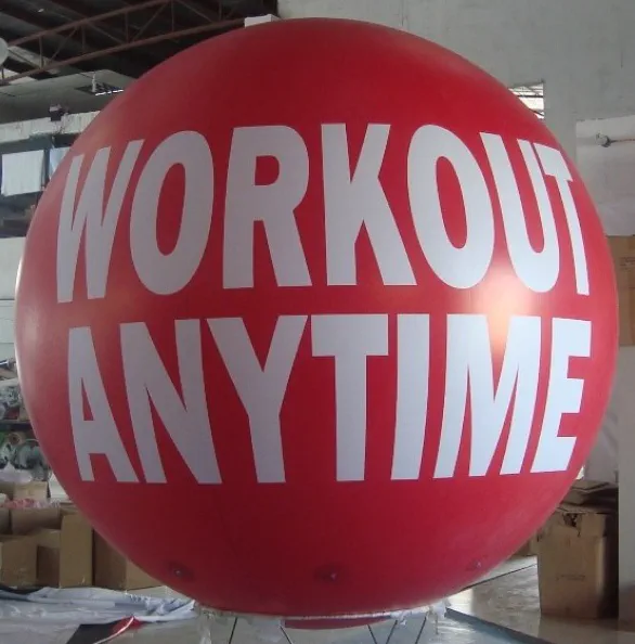Red Helium Workout Anytime Sphere - Helium Spheres Gallery Image