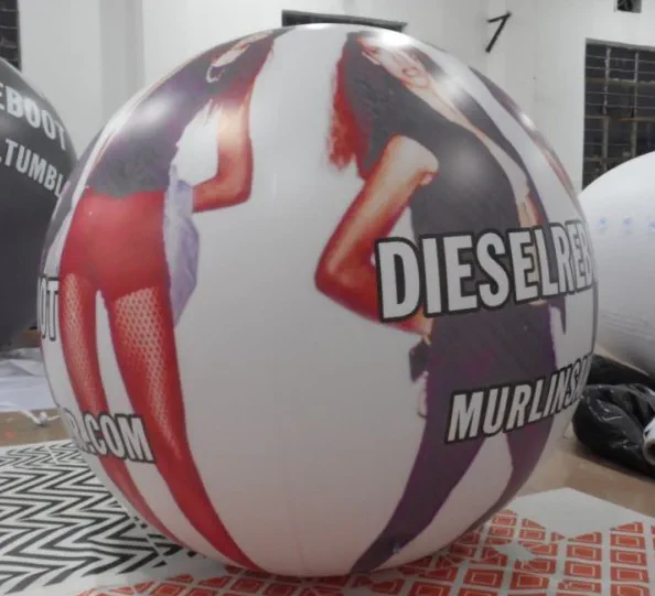 Red White Helium Diesel Reboot Sphere - Helium Spheres Gallery Image