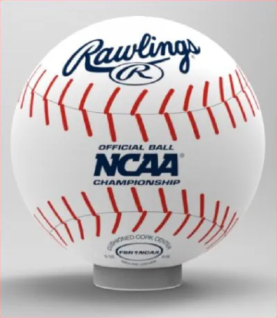 Red White Helium Rawlings Sphere - Helium Spheres Gallery Image